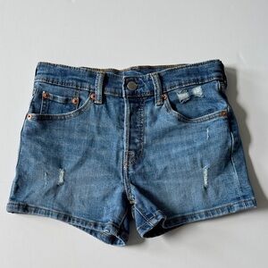 Levi’s 501 Original Denim Shorts Big Girls Size 12